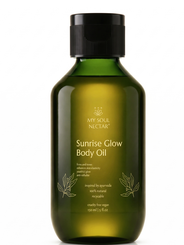 Sunrise Glow Body Oil 150ml | Turmeric, Sweet Orange & Grape Seed | My Soul Nectar