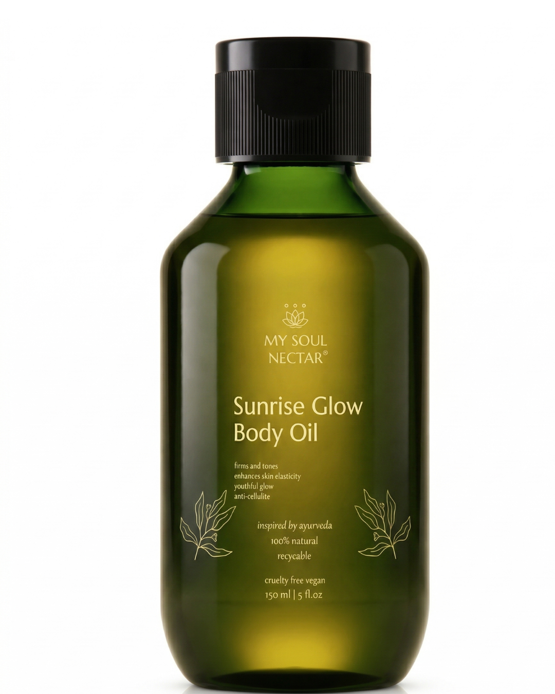 Sunrise Glow Body Oil 150ml | Turmeric, Sweet Orange & Grape Seed | My Soul Nectar